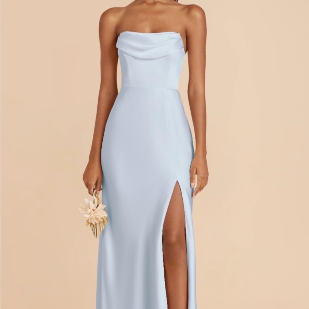 Birdy Grey Mist blue bridesmaid dress